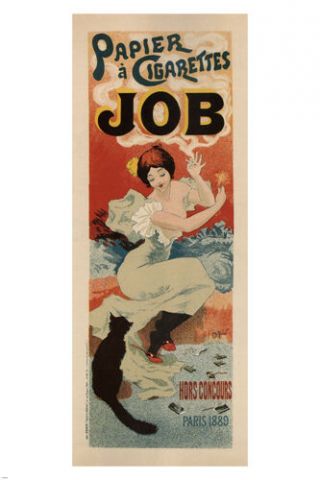 Job Cigarette Paper Vintage Ad Poster Georges Meunier France 1894 24x36