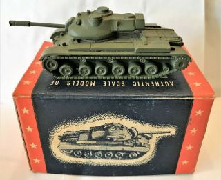 Vintage Ww Ii Cast Iron Authenticast M - 47 Medium Tank 5186 Mib