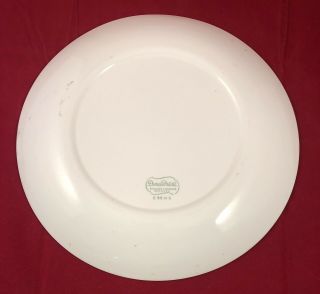 Duraprint Homer Laughlin E56N6 10” Plates Set of 5 Green Brown Plaid Vintage 2