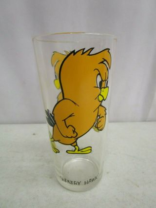 Vintage 1973 Pepsi Collector Series Drinking Glass Henery Hawk