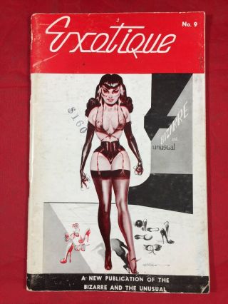 Vtg 1950’s Exotique No.  9 Vivian Maledy Bilbrew Heels Nylons Girlie Risqué Pinups