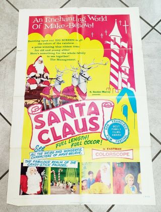 1960s - Santa Claus - Movie Poster 26 X 41 Vintage 1969 Movie Lobby Poster 60s