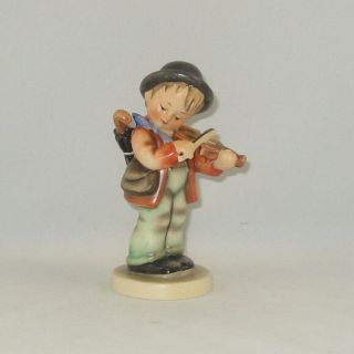 Vintage Hummel Figurine " Little Fiddler " Hum 4 Early Trademark 3 / No Box