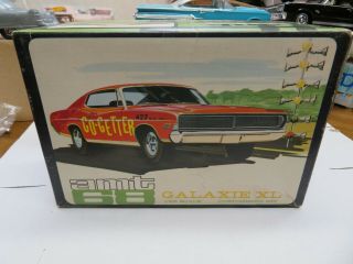 1/25 Amt 1968 Ford Galaxie Model Box,  Instruction & Decals Kit 6128