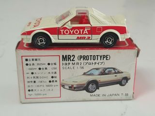 Vintage Tomy Tomica 24 Toyota Mr2 Prototype Japan Scale 1/56 Mib