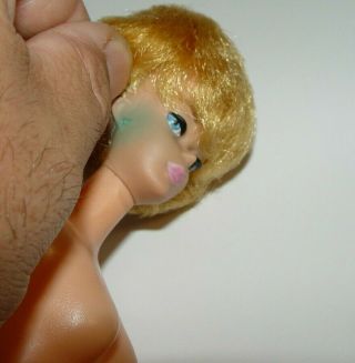 Estate Old Vintage 1966 Mattel Barbie Midge Blonde Bubble Cut Doll 34 5