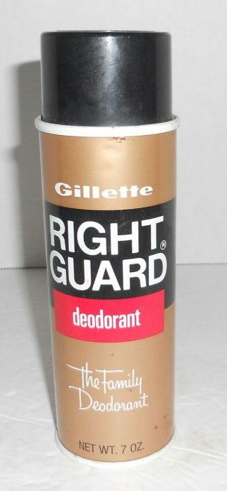 Vintage Right Guard Deodorant Spray Can Gillette Advertising Almost Full