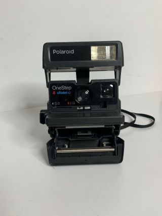 Vintage POLAROID One Step CLOSE UP 600 Instant Film CAMERA With Strap 3