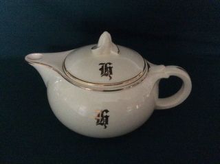 Vintage Taylor Smith Taylor Teapot With Gold Trim