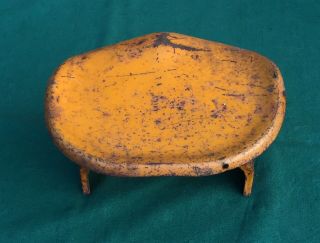 VINTAGE 1930 ' s BUDDY L PRESSED STEEL ORANGE SEAT OFF DELUXE RIDER DELIVERY TRUCK 4