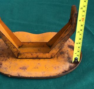VINTAGE 1930 ' s BUDDY L PRESSED STEEL ORANGE SEAT OFF DELUXE RIDER DELIVERY TRUCK 8