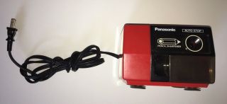 Vintage Retro Mod Panasonic Electric Pencil Sharpener Kp - 123 Red