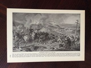 1915 Vintage Book Illustration General Sherman’s March To The Sea
