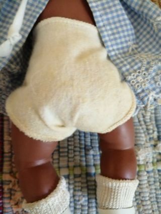 Tiny Tubby Adorable Vintage Rare Black Baby Doll by EFFANBEE frm 1966. 7