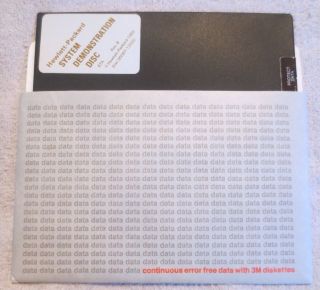 Vintage Hewlett - Packard System Demonstration Disc 87a Rev.  B 00087 - 12020,  2