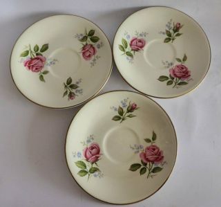 Alfred Meakin Floral Cups & Saucers,  Set of 3,  Vintage English Fine China,  1950s 5