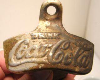 Vintage Starr X Coca Cola Wall Mount Metal Bottle Opener No 2