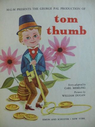2 Vintage Little Golden Books PETER RABBIT,  TOM THUMB 