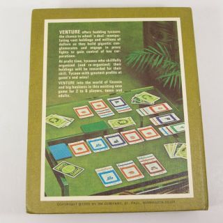 Vintage Venture Card Game of Finance and Big Business by 3M 1970 4