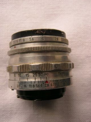 Vintage Meyer - Optic Gorlitz Domiplan and Carl Zeiss f2.  8 50 Lenses For Exakta 4