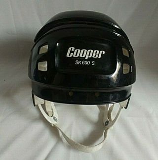 Vintage Cooper Sk 600 S Sk600s Black Hockey Helmet Hurling 6 3/8 - 7 Size