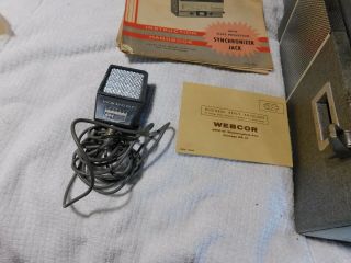 Vintage Webcor ' Regent II ' Portable Reel to Reel Tape Recorder,  Microphone EC 3