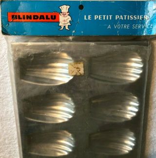 Madeleine Baking Pan Blindalu Made In France W/ Vintage Package French