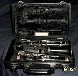 Vintage Yamaha Model 20 Clarinet 7 Piece With Reed And Hard Case