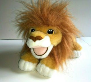 Lion King Mattel Disney Vintage 1993 Plush Simba Hand Puppet Roars Authentic Euc
