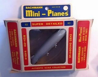 Vintage Bachmann Mini Plane Hindenburg Blimp Zeppelin 1:180 Scale Item 8393 Nib