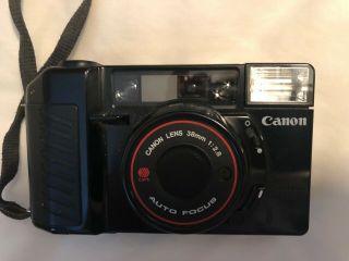 Camera: Vintage Canon Sure Shot Lens 38mm 1:2.  8 Auto Focus Lens Film