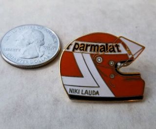 Niki Lauda Helmet Pin Vintage Parmalat Formula 1