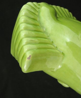 Royal Haeger Horse Head Vase Planter Green Vtg R744 Art Deco Ceramic Pottery mcm 7