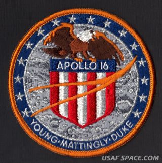 Apollo 16 Lion Brothers Vintage Nasa Hallmarked Cloth Back Space Patch