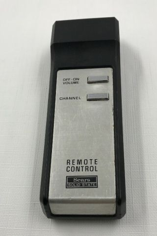 Vintage Sears 2 - Button Tv Remote Solid State 1970s (?)
