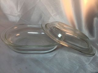 Vintage Corning Pyrex Clear Glass Oval 8 
