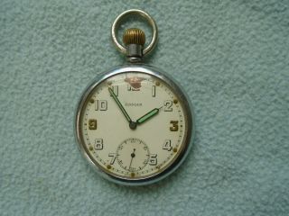 Vintage Damas Military Pocket Watch - Gs/tp 47645 W/f Plus Protective Case