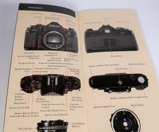 Vintage Canon A - 1 35mm SLR Camera Sales Brochure Instruction Guidebook 5
