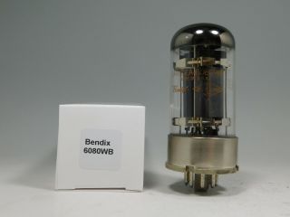 Bendix Jan Cea 6080wb Vintage Vacuum Military Tube Dual Round Getters (test 94)