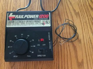 Railpower 1200 Powerpack For Model Trains Power Switch Vintage