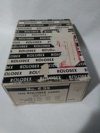 Vintage Rolodex Cards.  Around 750