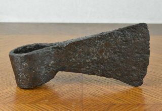 VTG Antique Hand Forged Wrought Iron Axe Hatchet Bit Head Throwing Cutting Tool 5