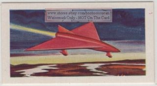Rockets As Ferry Craft Space Station To Earth Vintage Trade Ad Card