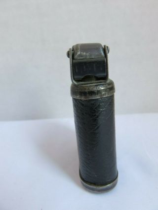 Vintage Beattie Jet Pipe Lighter Made In USA Patent Leather Base 5