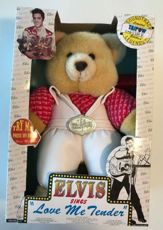 Vtg 1994 Elvis Presley “teddy Bear” Plush Toy Rare Htf