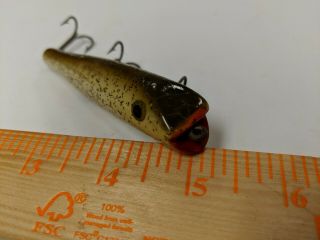 Vintage Unknown Prototype Darter Fishing Lure Florida Shur Strike Creek Chub 8