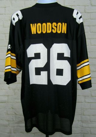 Vtg Pittsburgh Steelers Rod Woodson 26 Football Nfl Starter Jersey Size 54 Wow