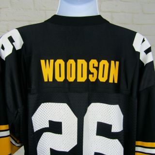 Vtg Pittsburgh Steelers Rod Woodson 26 Football NFL Starter Jersey Size 54 WOW 8