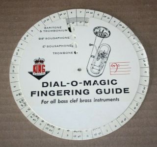 Vintage Collector Dial - O - Matic Guide For Brass Horns