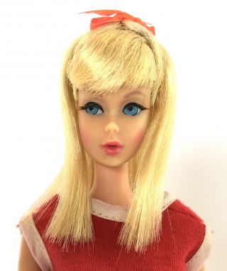 Vintage Mod 1968 Light Blonde Twist N Turn Tnt Barbie Japan